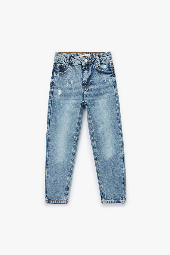 Koton Kız Çocuk Pantolon K 6WKG40043AD Indıgo Koton Kız Çocuk Pantolon K 6WKG40043AD Indıgo