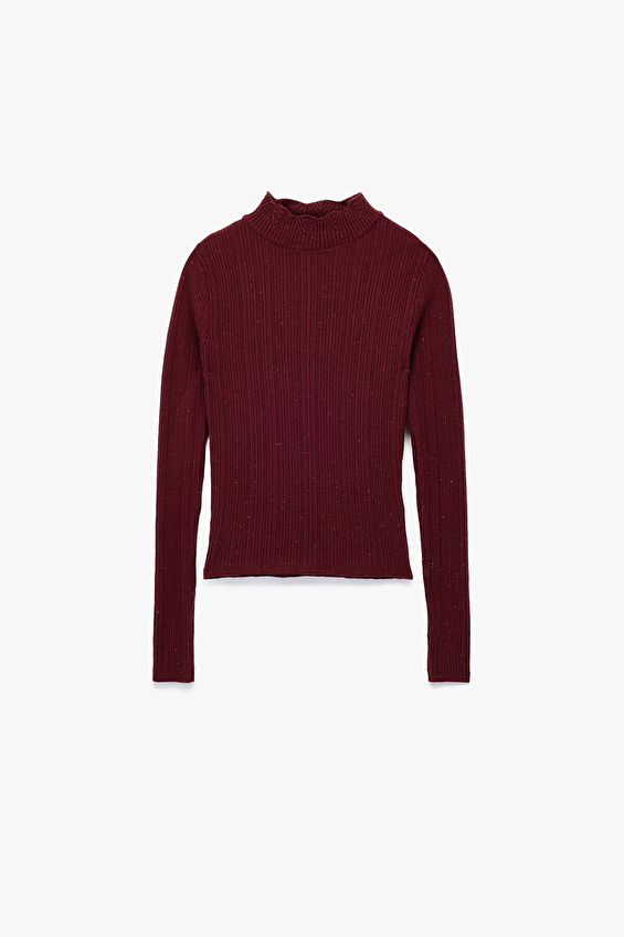 Koton Kadın Kazak 6WAK90034HT Bordo Koton Kadın Kazak 6WAK90034HT Bordo