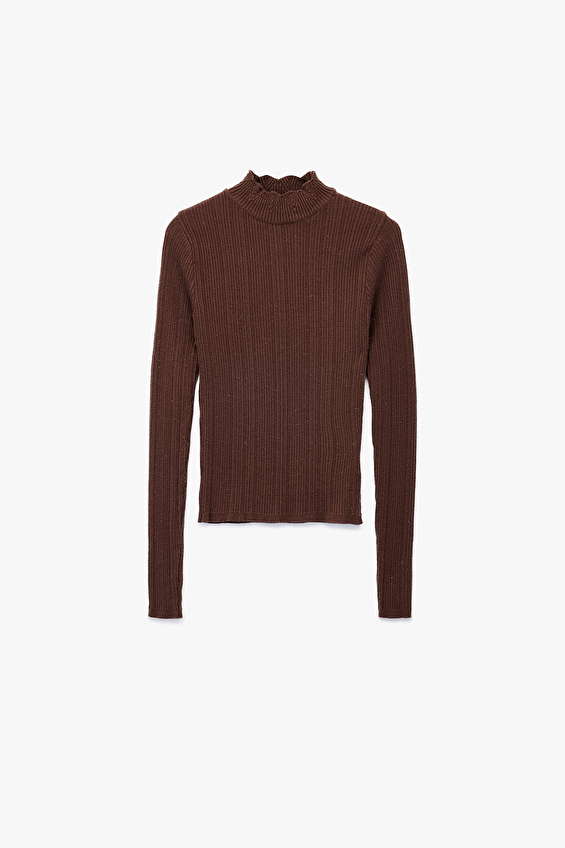 Koton Kadın Kazak 6WAK90034HT Kahverengi Koton Kadın Kazak 6WAK90034HT Kahverengi