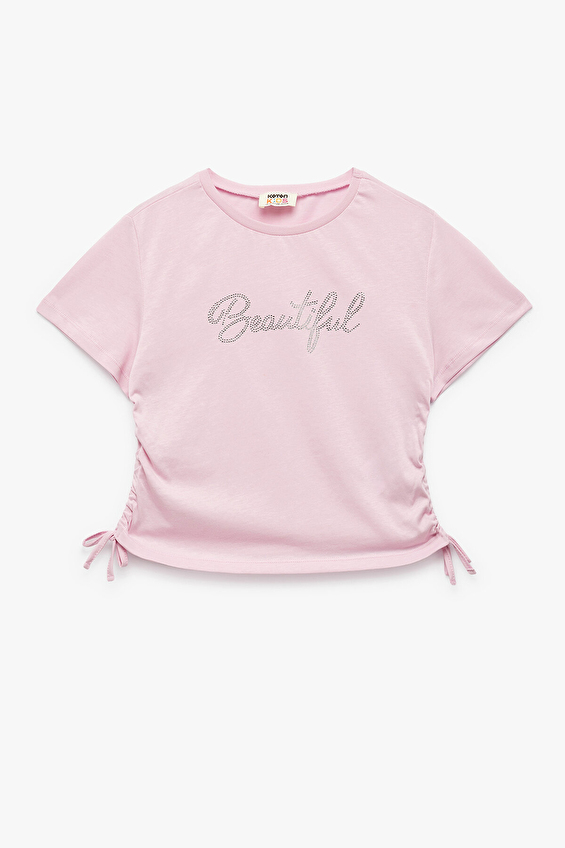 Koton Kız Çocuk Tişört 5SKG10444AK Pembe Koton Kız Çocuk Tişört 5SKG10444AK Pembe