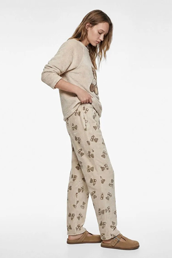 Koton Kadın Pijama Takımı 6WLK40027MK KHVRNG Kahverengi Koton Kadın Pijama Takımı 6WLK40027MK KHVRNG Kahverengi