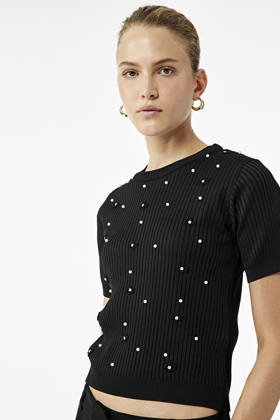 Koton Kadın Kazak 6WAK90304HT Siyah Koton Kadın Kazak 6WAK90304HT Siyah