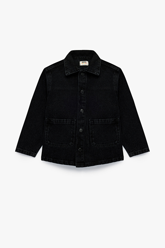 Koton Erkek Çocuk Ceket 6WKB20001TD Siyah Koton Erkek Çocuk Ceket 6WKB20001TD Siyah