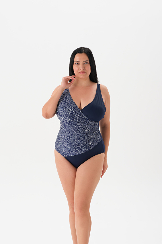 Eros Kadın Kruvaze Mayo 4001MY LAC Lacivert Eros Kadın Kruvaze Mayo 4001MY LAC Lacivert