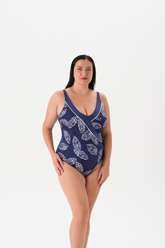 Eros Kadın Kruvaze Mayo 25SW97017EST LAC Lacivert Eros Kadın Kruvaze Mayo 25SW97017EST LAC Lacivert