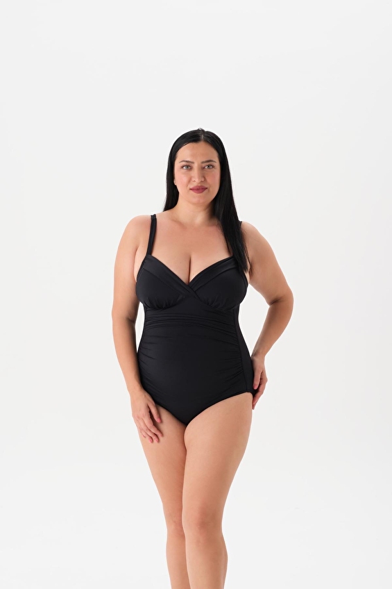 Eros Kadın Kruvaze Mayo 25SW97053EST SYH Siyah Eros Kadın Kruvaze Mayo 25SW97053EST SYH Siyah