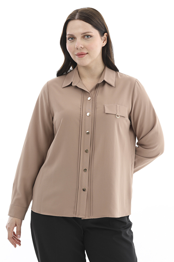 Femina Kadın Bluz 64230 Vizon Femina Kadın Bluz 64230 Vizon