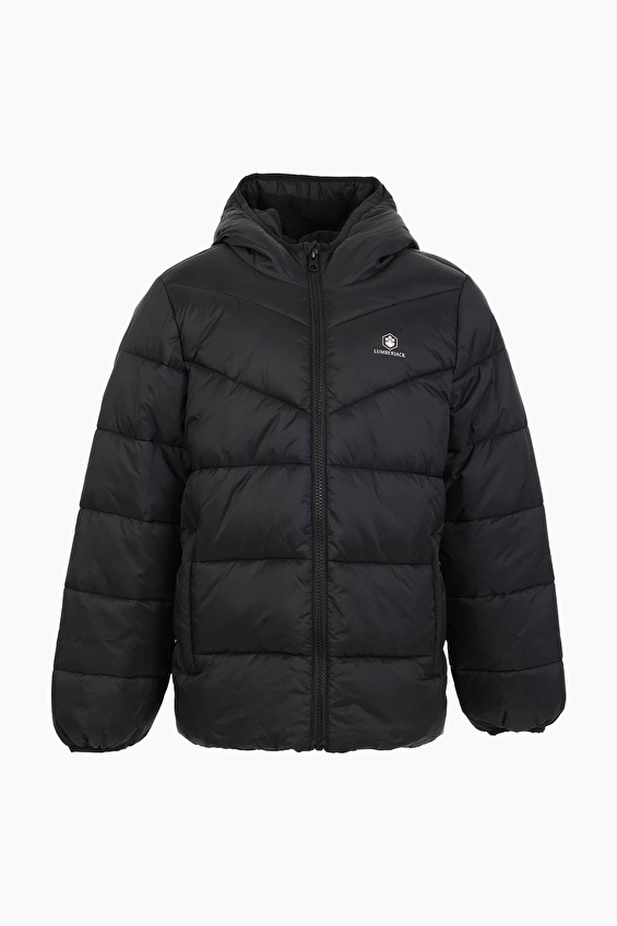 Lumberjack Dokuma Kız Çocuk Unisex Çocuk Mont 1 W24MAT10 Siyah