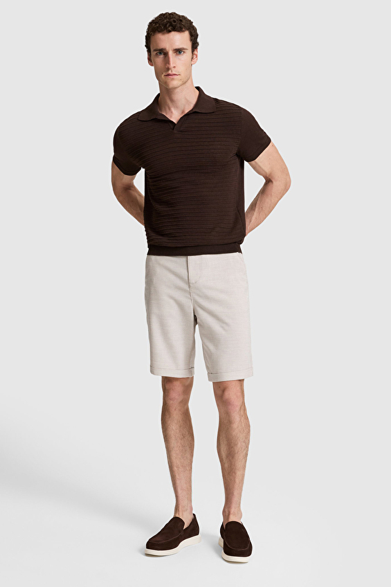 Pierre Cardin Slim Fit Erkek Bermuda PU 12968 Bej Pierre Cardin Slim Fit Erkek Bermuda PU 12968 Bej