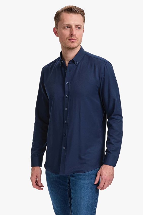 Pierre Cardin Regular Fit Erkek Gömlek PU 10789 Lacivert Pierre Cardin Regular Fit Erkek Gömlek PU 10789 Lacivert