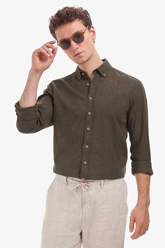 Pierre Cardin Regular Fit Erkek Gömlek PU 10823 Yeşil Pierre Cardin Regular Fit Erkek Gömlek PU 10823 Yeşil