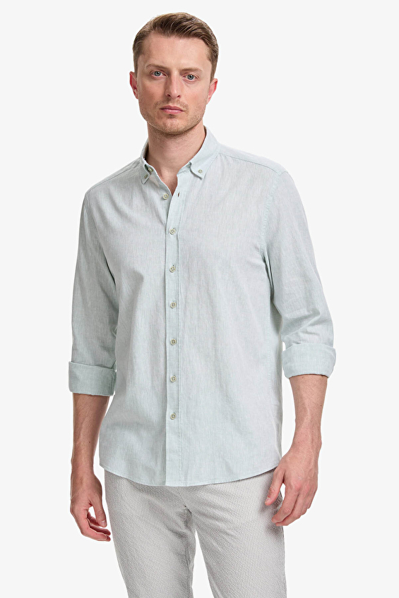 Pierre Cardin Regular Fit Erkek Gömlek PU 10823 Yeşil Pierre Cardin Regular Fit Erkek Gömlek PU 10823 Yeşil