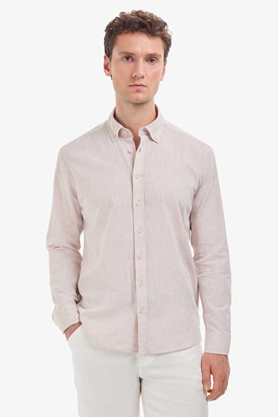 Pierre Cardin Regular Fit Erkek Gömlek PU 10823 Bej Pierre Cardin Regular Fit Erkek Gömlek PU 10823 Bej