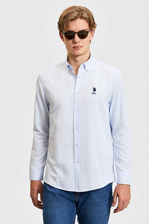 U.S. Polo Assn. Regular Fit Erkek Gömlek PU 8905 Açık mavi U.S. Polo Assn. Regular Fit Erkek Gömlek PU 8905 Açık mavi