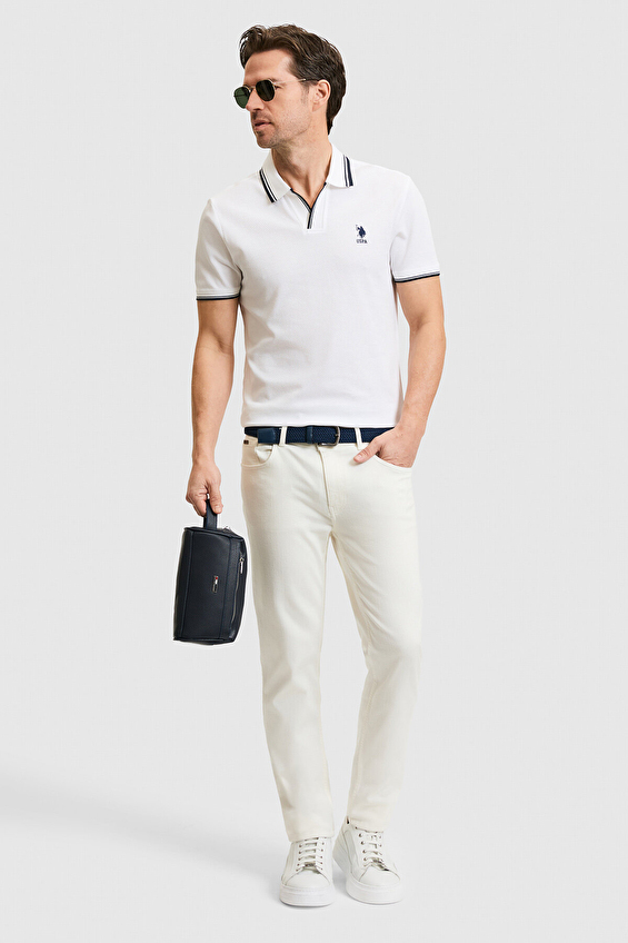 U.S. Polo Assn. Slim Fit Erkek Tişört PU 8893 Beyaz U.S. Polo Assn. Slim Fit Erkek Tişört PU 8893 Beyaz