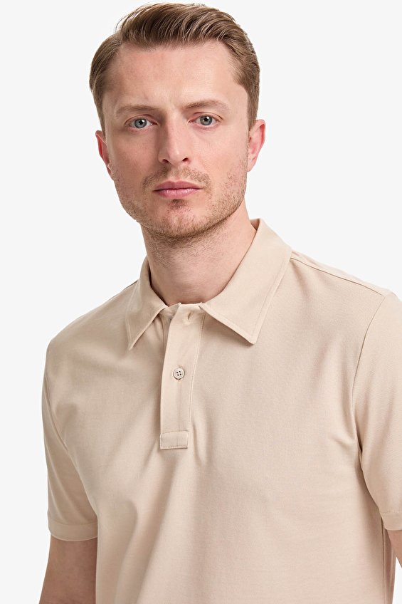 Pierre Cardin Regular Fit Erkek Tişört PU 11033 Bej Pierre Cardin Regular Fit Erkek Tişört PU 11033 Bej