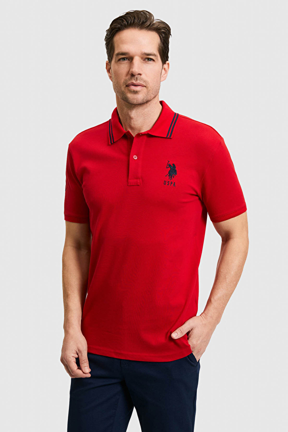 U.S. Polo Assn. Slim Fit Erkek Tişört PU 8728 Kırmızı U.S. Polo Assn. Slim Fit Erkek Tişört PU 8728 Kırmızı