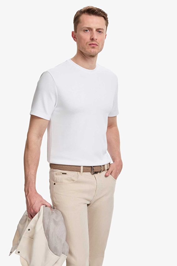 Pierre Cardin Regular Fit Erkek Tişört PU 8898 Bej Pierre Cardin Regular Fit Erkek Tişört PU 8898 Bej