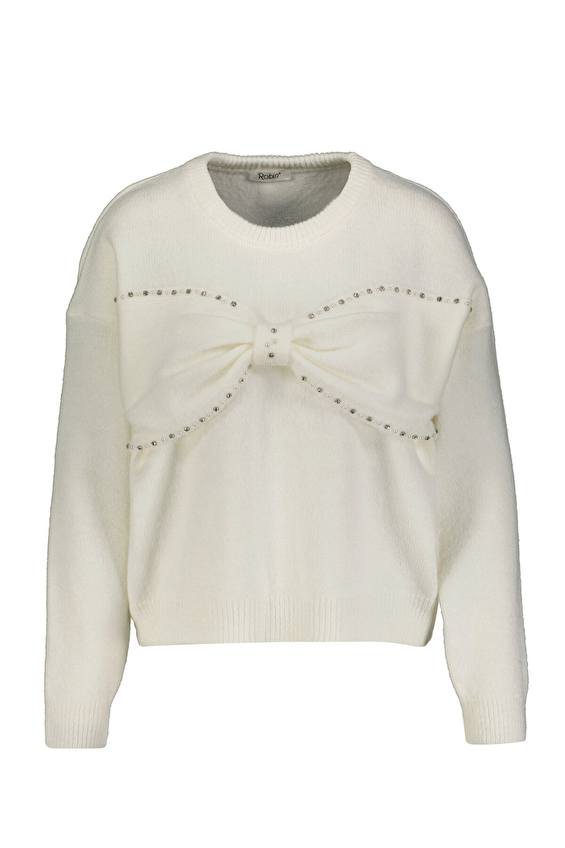 Robin Kadın Triko T95000 Ekru Robin Kadın Triko T95000 Ekru