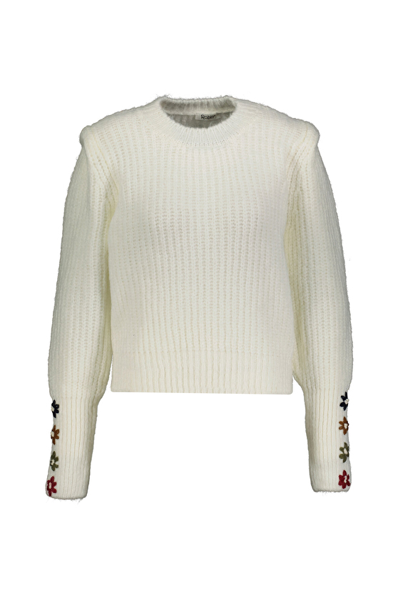 Robin Kadın Triko T95013 Ekru Robin Kadın Triko T95013 Ekru