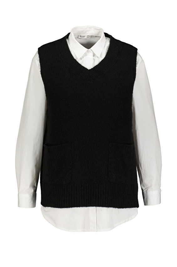 Robin Kadın Triko T95053 Siyah Robin Kadın Triko T95053 Siyah