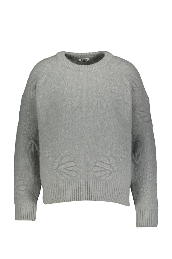 Robin Kadın Triko T95062 Gri Robin Kadın Triko T95062 Gri