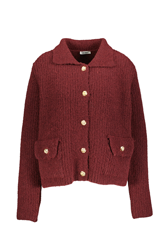 Robin Kadın Triko T95066 Bordo Robin Kadın Triko T95066 Bordo