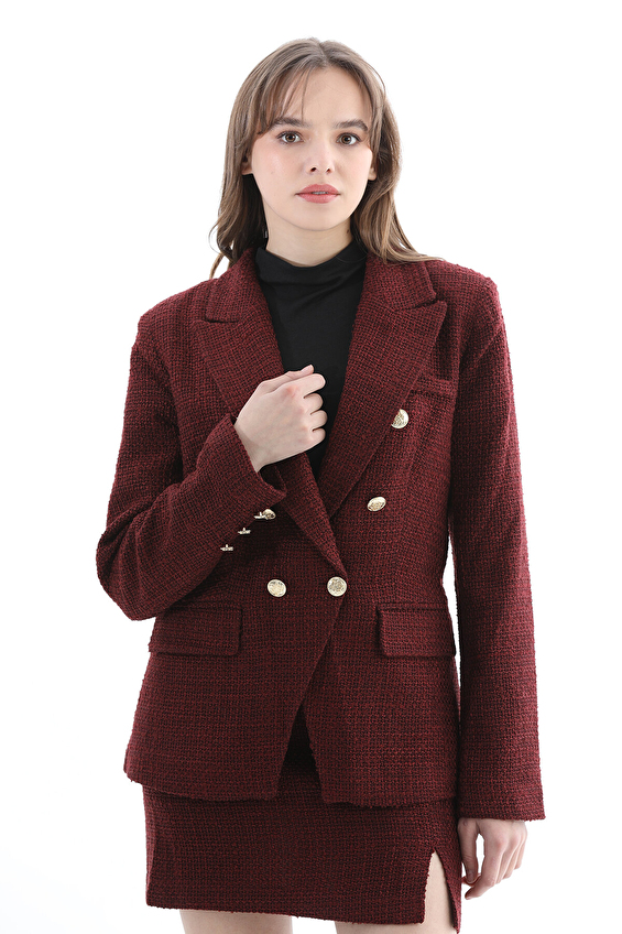 Robin Kadın Etekli Takım D80307 Mürdüm Robin Kadın Etekli Takım D80307 Mürdüm