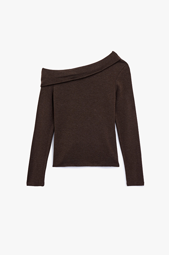 Koton Kadın Tişört 6WAL10464IK Kahverengi Koton Kadın Tişört 6WAL10464IK Kahverengi