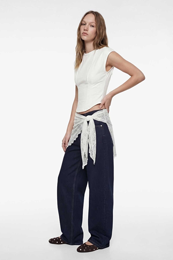 Koton Kadın Tişört 6SAL10009IK Ekru Koton Kadın Tişört 6SAL10009IK Ekru