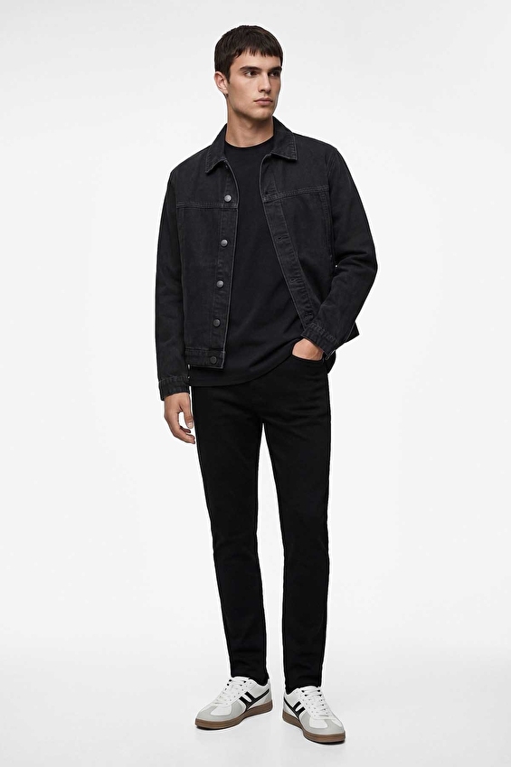 Koton Skinny Fit Erkek Pantolon 6SAM40032ND Siyah Koton Skinny Fit Erkek Pantolon 6SAM40032ND Siyah