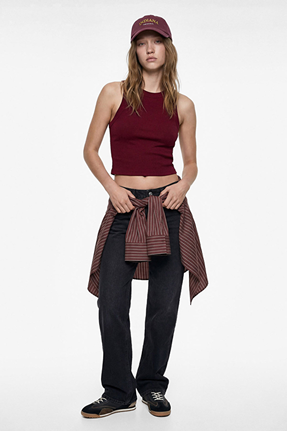 Koton Kadın Atlet 6SAL30048IK Bordo Koton Kadın Atlet 6SAL30048IK Bordo