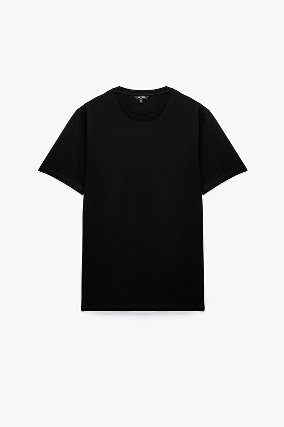 Koton Regular Fit Erkek Tişört 6SAM10005MK Siyah Koton Regular Fit Erkek Tişört 6SAM10005MK Siyah