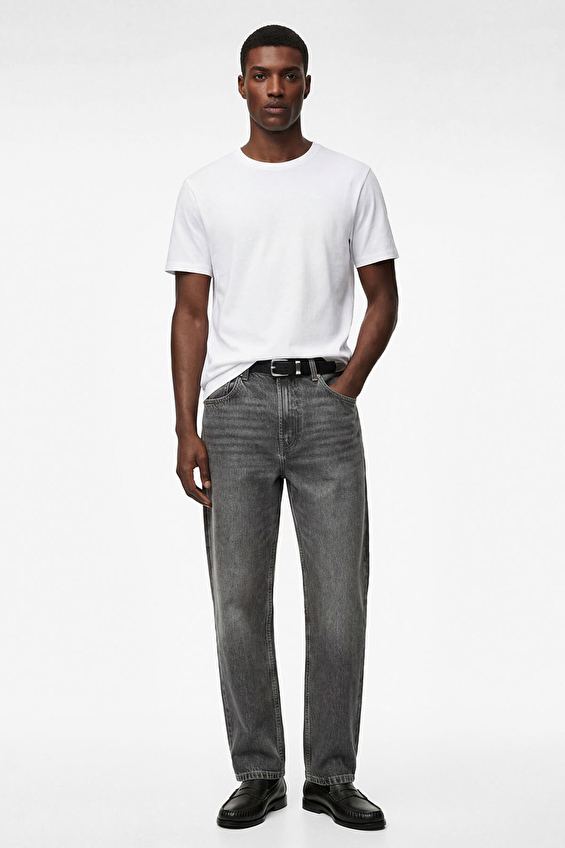 Koton Slim Fit Erkek Tişört 6SAM10034MK Beyaz Koton Slim Fit Erkek Tişört 6SAM10034MK Beyaz