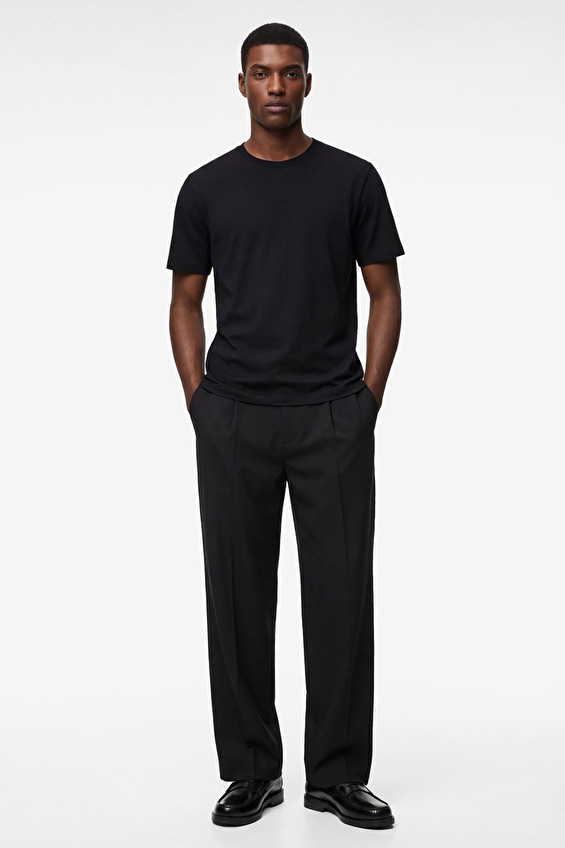 Koton Slim Fit Erkek Tişört 6SAM10034MK Siyah Koton Slim Fit Erkek Tişört 6SAM10034MK Siyah