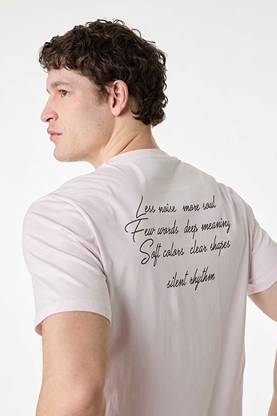 Koton Regular Fit Erkek Tişört 6SAM10047MK Pembe Koton Regular Fit Erkek Tişört 6SAM10047MK Pembe