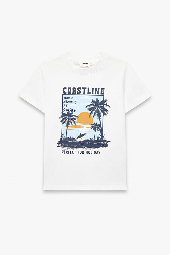 Koton Erkek Çocuk Tişört 6SKB10105TK Koton Erkek Çocuk Tişört 6SKB10105TK