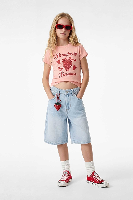 Koton Kız Çocuk Tişört 6SKG10032AK Pembe Koton Kız Çocuk Tişört 6SKG10032AK Pembe