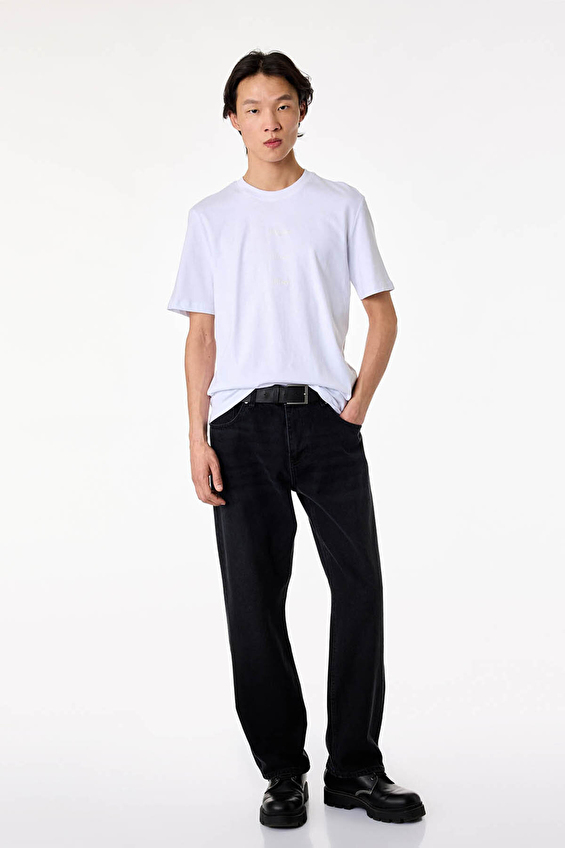 Koton Regular Fit Erkek Tişört 6SAM10024MK Beyaz Koton Regular Fit Erkek Tişört 6SAM10024MK Beyaz