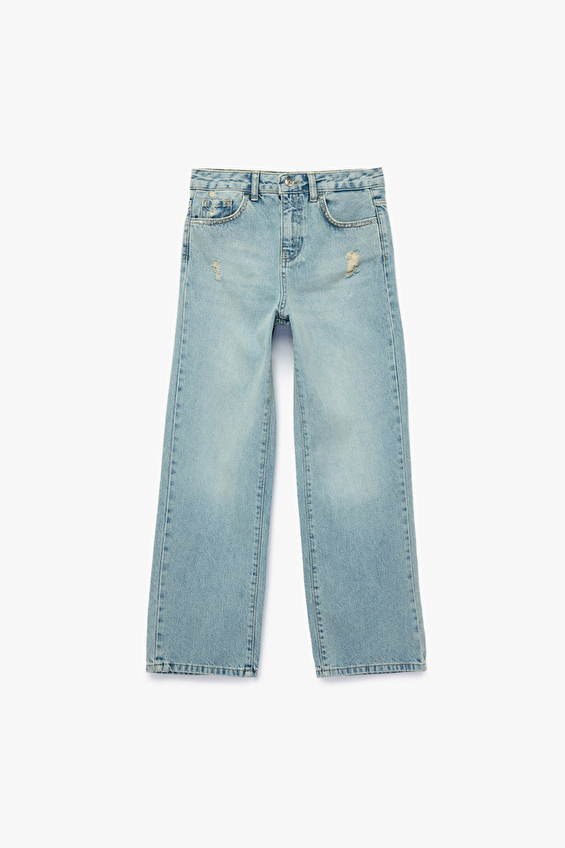 Koton Kız Çocuk Pantolon K 6SKG40030AD Indıgo Koton Kız Çocuk Pantolon K 6SKG40030AD Indıgo