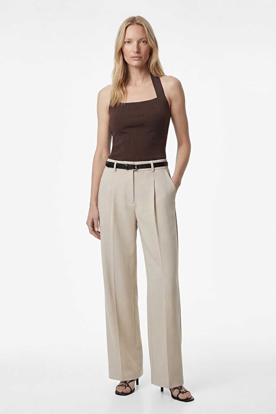 Koton Kadın Pantolon 6SAK40071PW Bej Koton Kadın Pantolon 6SAK40071PW Bej