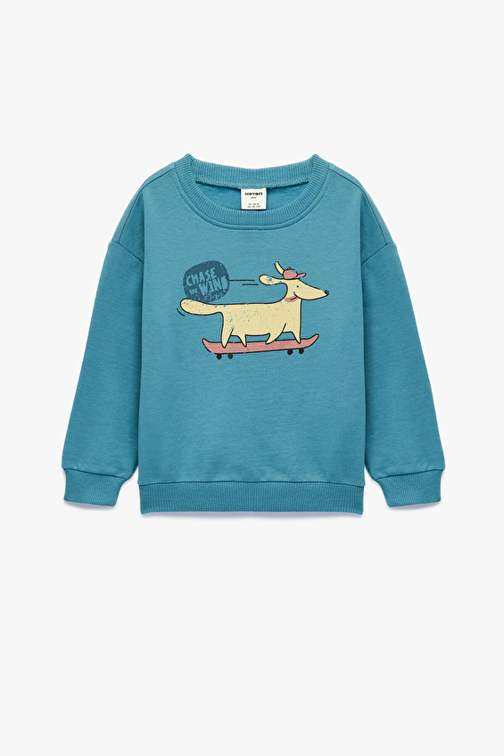 Koton Bebek Sweat 6WMB10246TK Yeşil Koton Bebek Sweat 6WMB10246TK Yeşil
