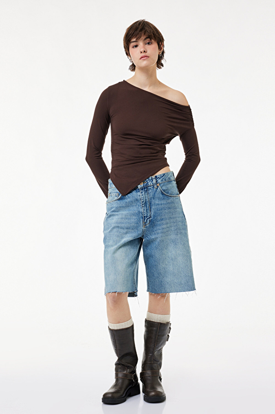 Koton Kadın Tişört 6WAL10469IK Kahverengi Koton Kadın Tişört 6WAL10469IK Kahverengi