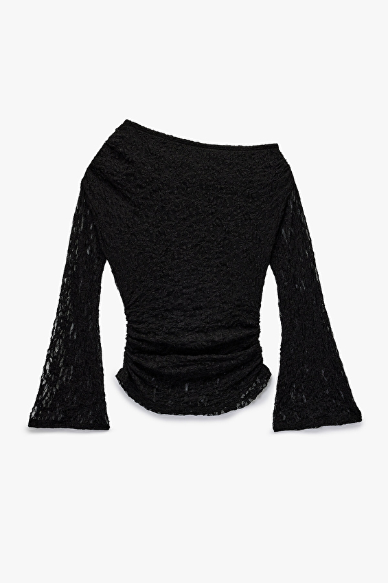 Koton Kadın Tişört 6WAL10479IK Siyah Koton Kadın Tişört 6WAL10479IK Siyah