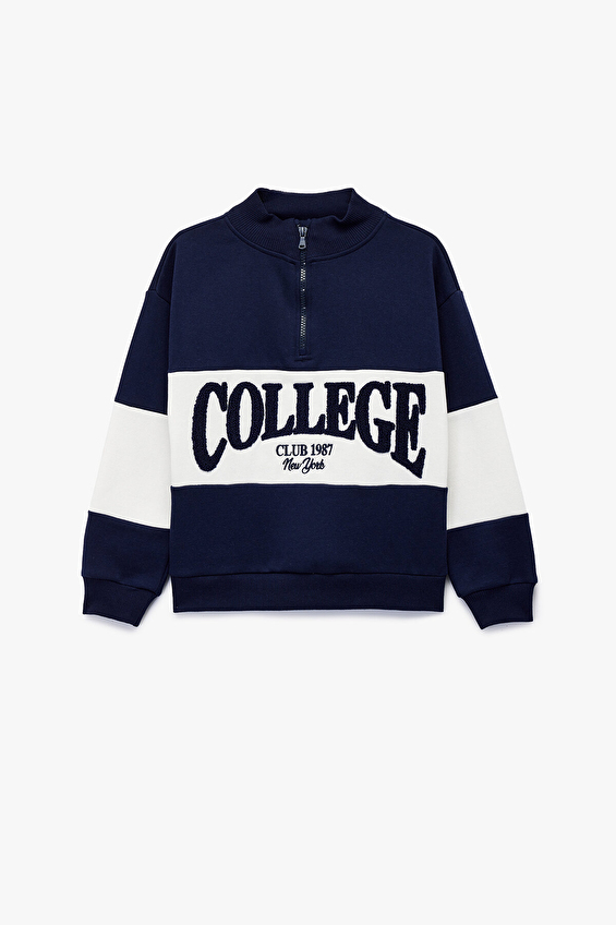 Koton Kız Çocuk Sweat 6WKG10440AK Lacivert Koton Kız Çocuk Sweat 6WKG10440AK Lacivert