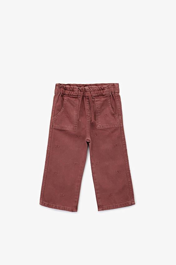 Koton Bebek Pantolon K 6WMG40014AD Bordo Koton Bebek Pantolon K 6WMG40014AD Bordo