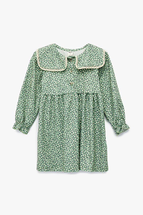 Koton Bebek Elbise 6WMG80020AK Yeşil Koton Bebek Elbise 6WMG80020AK Yeşil