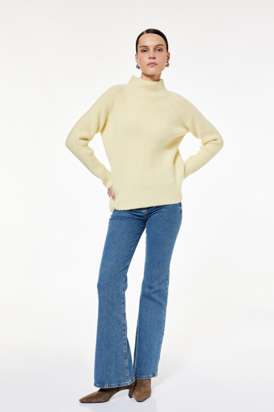 Koton Kadın Kazak 6WAK90455HT Sarı Koton Kadın Kazak 6WAK90455HT Sarı