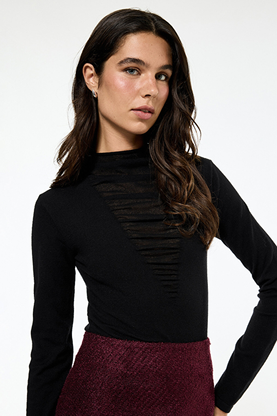 Koton Kadın Kazak 6WAK90456HT Siyah Koton Kadın Kazak 6WAK90456HT Siyah