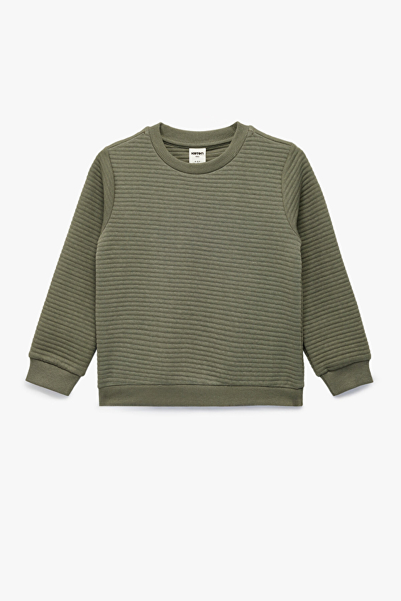 Koton Bebek Sweat 6WMB10068TK Haki Koton Bebek Sweat 6WMB10068TK Haki